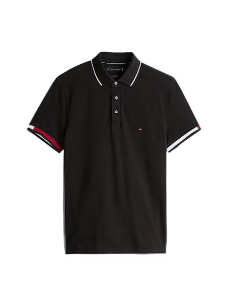 Polo majica Tommy Hilfiger črna