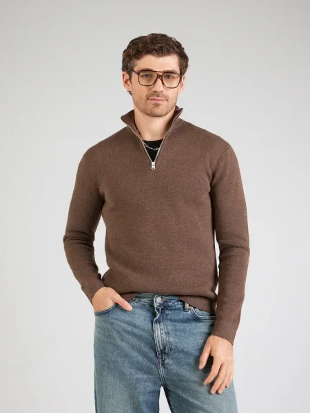 Only & Sons Pulover ONSTING ciocolatiu