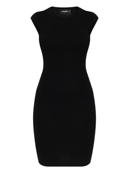 Rochie mini Dsquared2 scurtă de costum negru