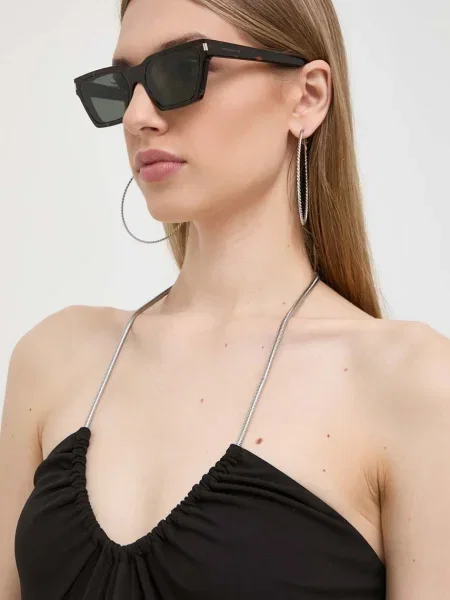 Слънчеви очила Saint Laurent SL CALISTA кафяво