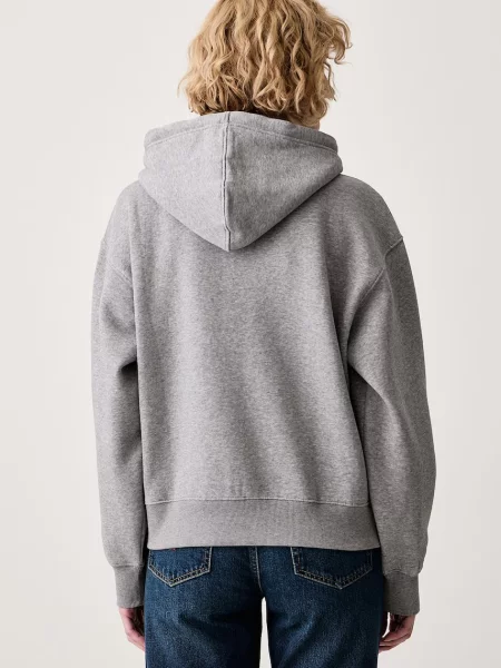 Tommy Hilfiger bluza z kapturem z bawełną szara