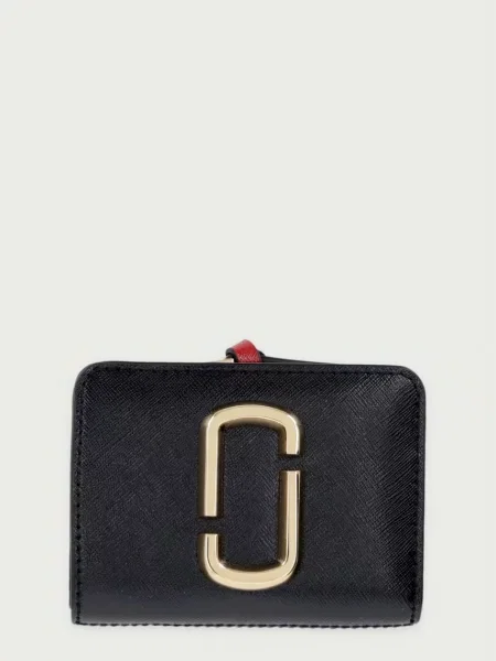 MARC JACOBS portofel pentru femei din piele THE MINI COMPACT WALLET negru