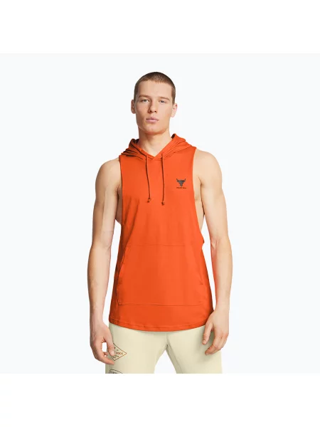 Tricou de antrenament bărbați Under Armour Project Rock Payoff SL HD orange portocaliu