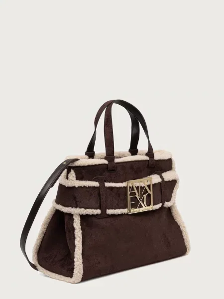 Armani Exchange Ročna torba rjava