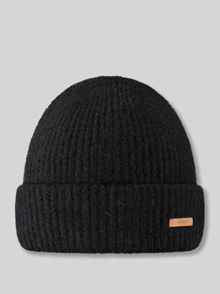 Czapka beanie z naszywką z logo model Witzia' Barts czarna