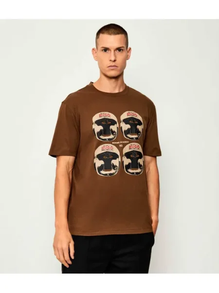 HUGO Tricou Diboxer maro