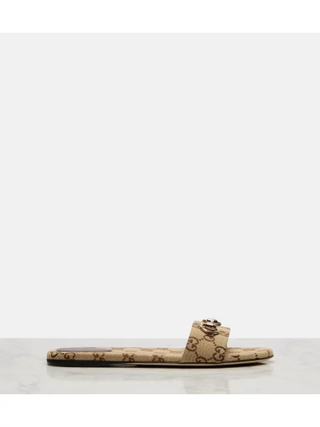 Sandale Gucci din canvas