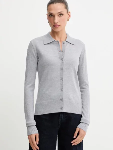 Patrizia Pepe cardigan din lână gri