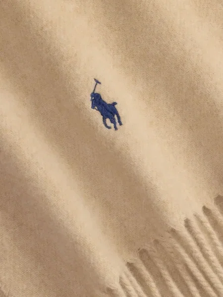 Șosete Polo Ralph Lauren cu broderie în carouri plisate albastru