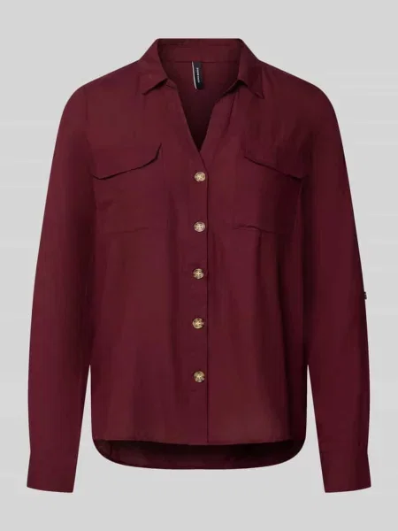 Bluzka z długim rękawem o kroju regular fit z czystej model BUMPY' Vero Moda