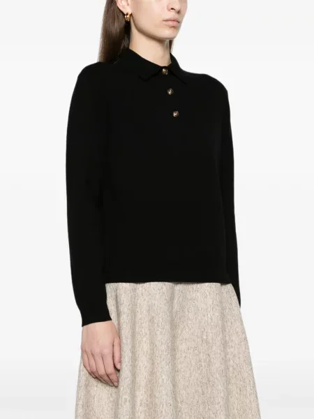 Tricou polo Loro Piana clasic negru