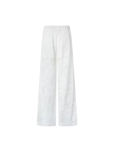 Spodnie Pinko koronkowe białe