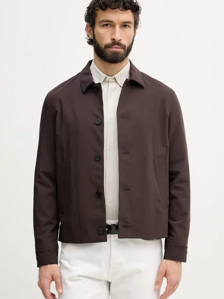 Sisley jachetă pentru bărbați cu amestec de lână maro