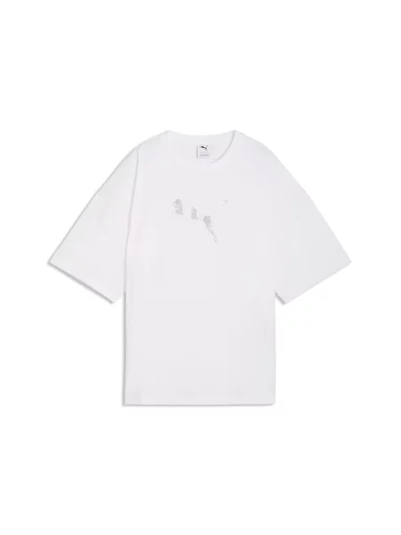 PUMA Tricou Essentials argintiu alb