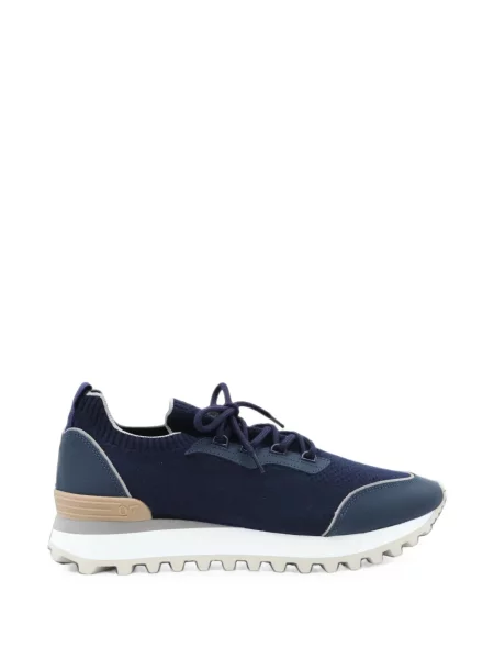 Sneakerși Eleventy tricotate albastru