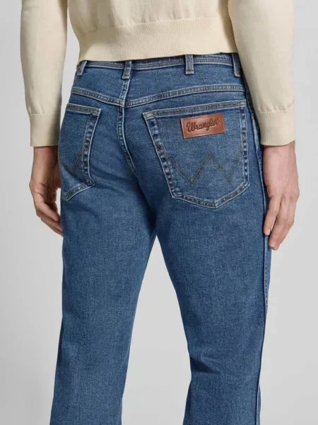 Jeansy o kroju straight fit w stylu model Texas' Wrangler niebieskie