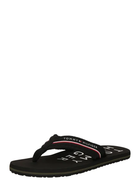 Férfi Tommy Hilfiger Web Beach szandál flip flopok. Méret: 40 EU fekete