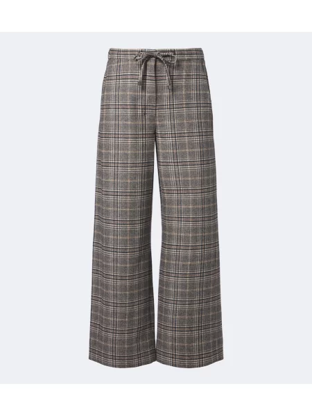 Pantaloni 's Max Mara de lână în carouri