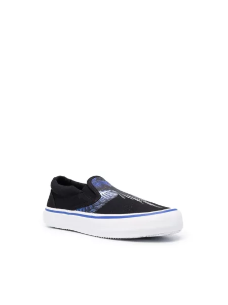 Sneakersy Marcelo Burlon County Of Milan wsuwane skórzane czarne