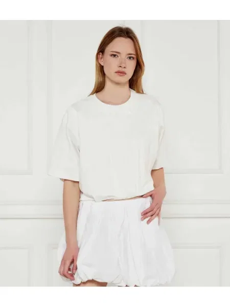 Pinko Póló TORRONE | Cropped Fit fehér