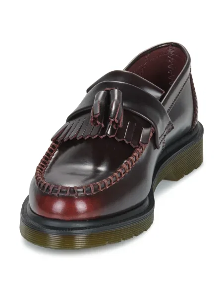 Mocasini Dr. Martens din piele bordo