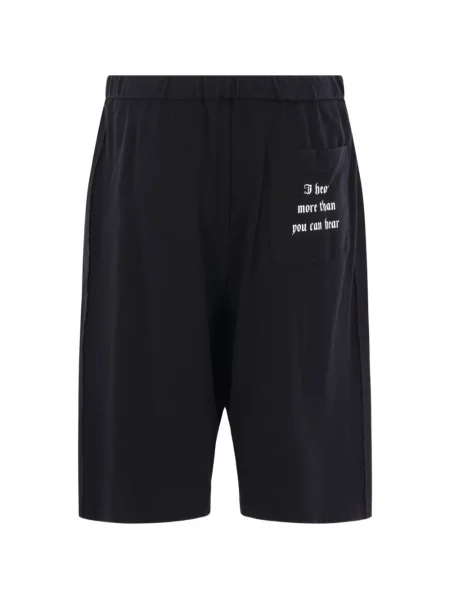 Șnur de strângere pantaloni scurți Undercover negru