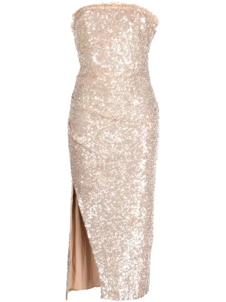 Rochie Needle & Thread de costum maro