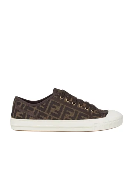 Sneakersy Fendi brązowe