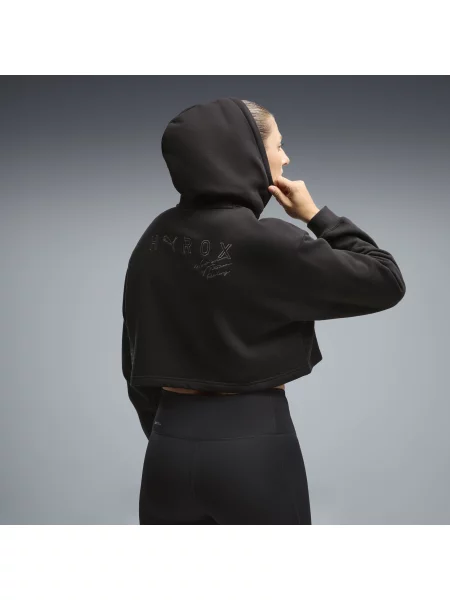 Gruba bluza z kapturem PUMA x HYROX OdzieÅ¼ S czarny