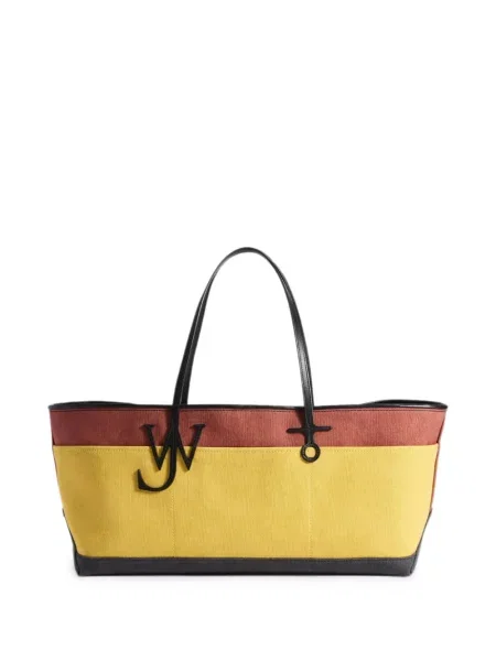 Stretch shopper táska Jw Anderson autogrammal sárga