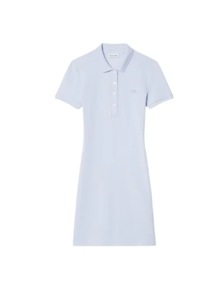 Lacoste sukienka mini prosta niebieski