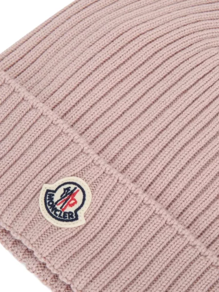 Czapka dziecięca Moncler Enfant różowa