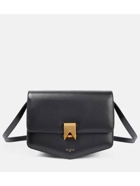 Mała torebka skórzana Alaïa skórzana czarna