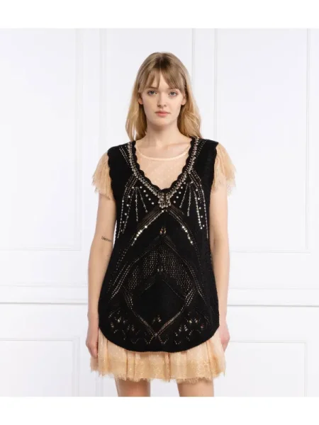 TWINSET Vestă negru