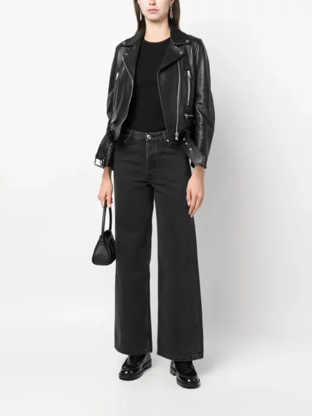 Džinsai A.p.c. apkarpytas juoda