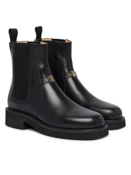 Členková obuv s elastickým prvkom Furla Lug Chelsea Boot T. čierna