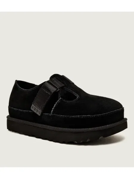 UGG Pantofi GOLDENSTAR MARY JANE | piele întoarsă negru