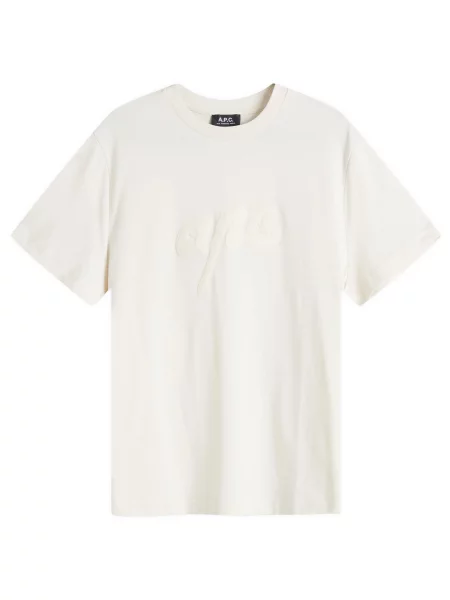 A.P.C. t-shirt t-shirt lenny GOTS beżowy szara