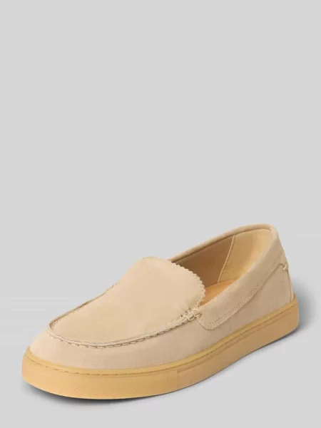 Loafersy z naturalnej skóry welurowej Model KARA Marc O'polo
