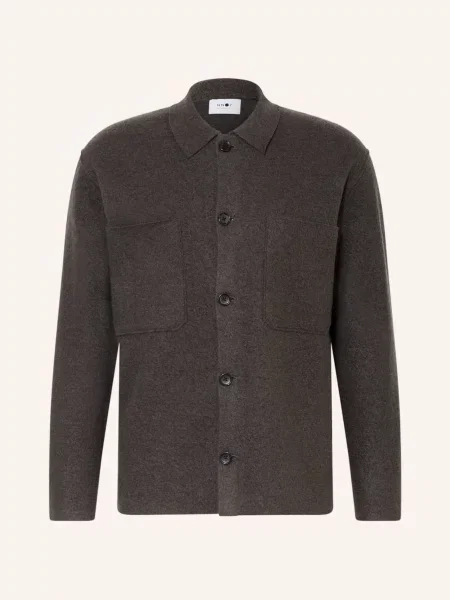 Kurtka Nn07 wełniana niebieska