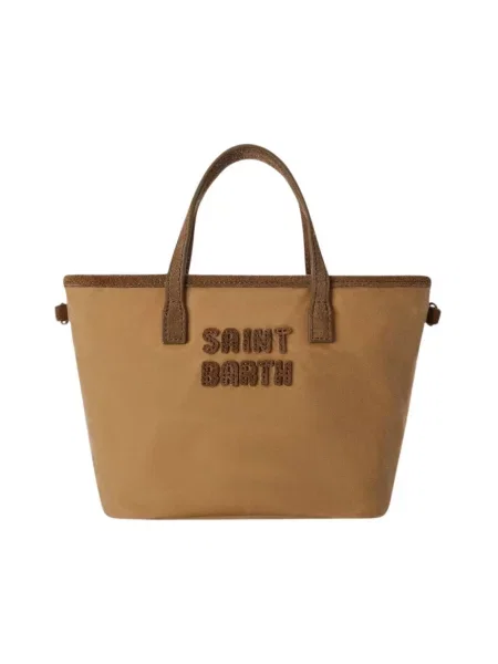 Torebka Saint Barth zamszowa brązowa