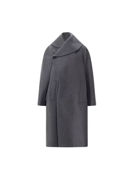 Płaszcz Jil Sander wełniany szary