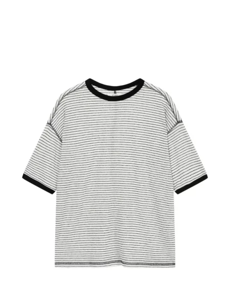 Scurt tricou Tomboy alb