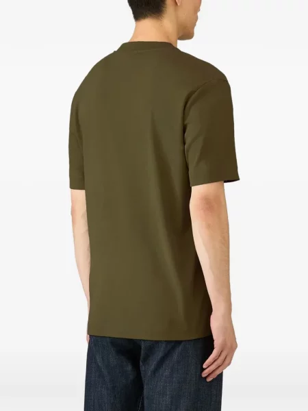 Scurt tricou Sunspel cu decolteu rotund verde