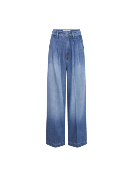 Rossi Jeansy Wide Leg Noa blau niebieskie