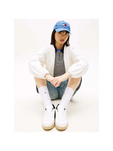 Tommy Jeans Čiapka námornícka / nebesky / červená / biela modrá