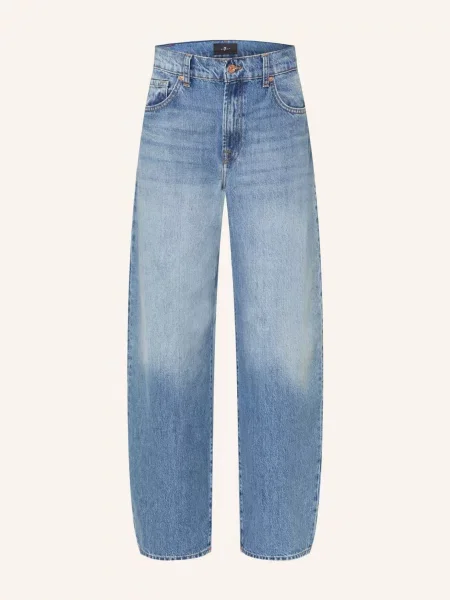 7 For All Mankind Barrel Džíny Bonnie Curvilinear skyfrost