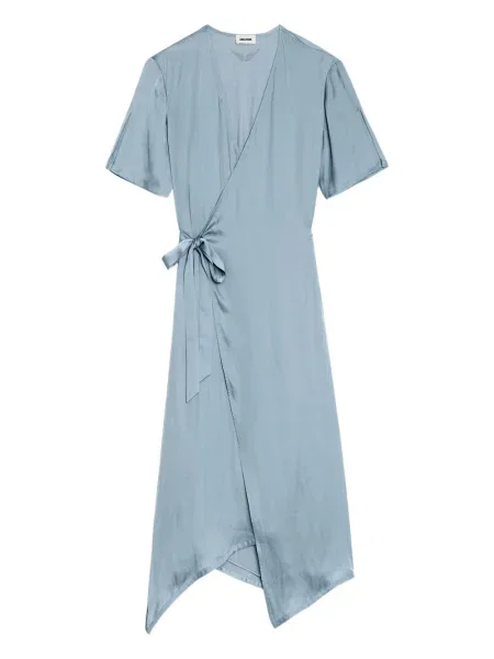 Rochie Zadig&voltaire din satin de costum albastru