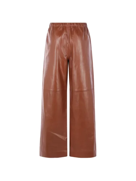Pantaloni Dusan din piele maro
