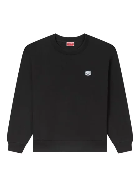 Hanorac crewneck Kenzo cu dungi de tigru negru